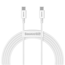 BASEUS Superior USB Type-C, 100W gyorstöltő adatkábel, 2m, fehér CATYS-C02 small