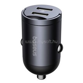 BASEUS Tiny Star Mini autós gyorstöltő 30W, 2×USB Type-C C00035001121-03 small