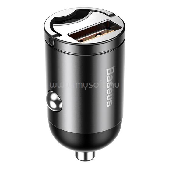 BASEUS Tiny Star Mini autós gyorstöltő 30W, USB Type-A (szürke)