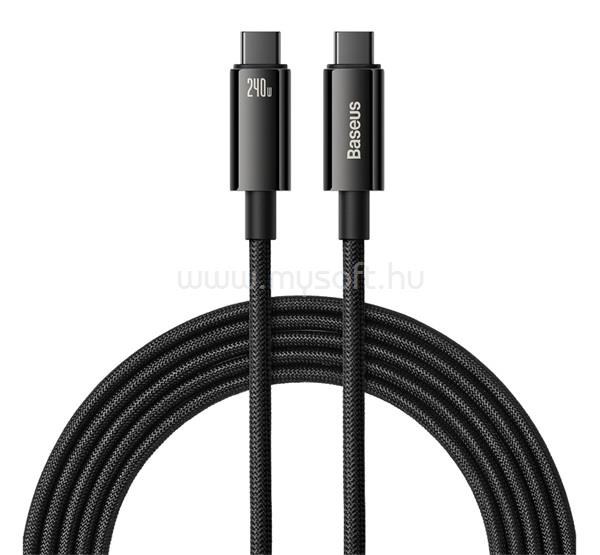 BASEUS BASEUS TUNGSTEN GOLD adatkábel Type-C - Type-C, 100cm, FEKETE