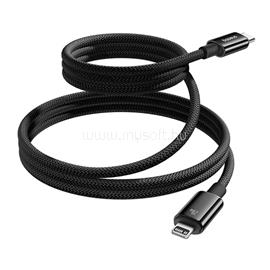 BASEUS Tungsten Gold Magnetic USB Type-C - iPhone, 20W gyorstöltő adatkábel, 1m, fekete P10319805111-01 small