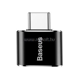 BASEUS USB-A anya - USB Type-C apa adapter (fekete) CATOTG-01 small