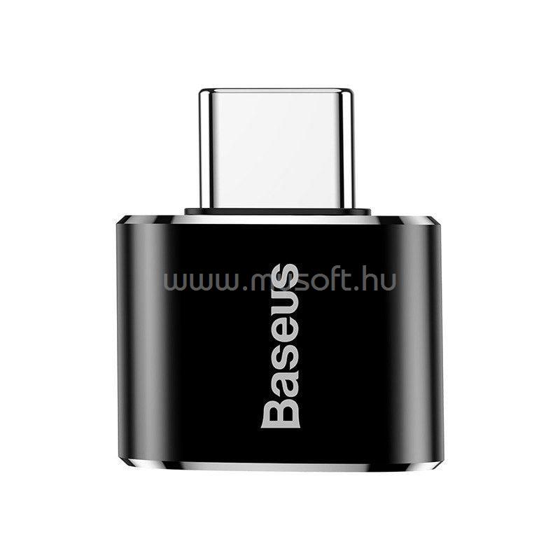 BASEUS USB-A anya - USB Type-C apa adapter (fekete)