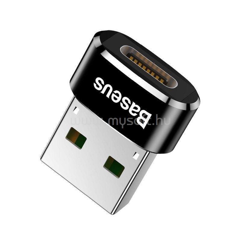 BASEUS USB-C  USB-A adapter (fekete)