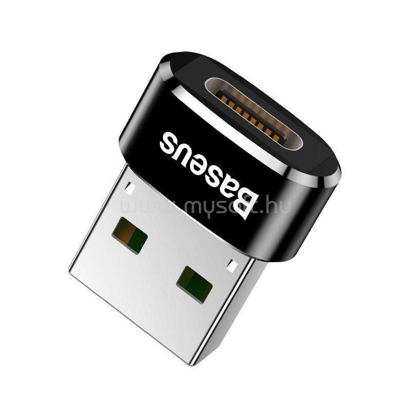 BASEUS adapter USB - Type-C aljzat, OTG, FEKETE