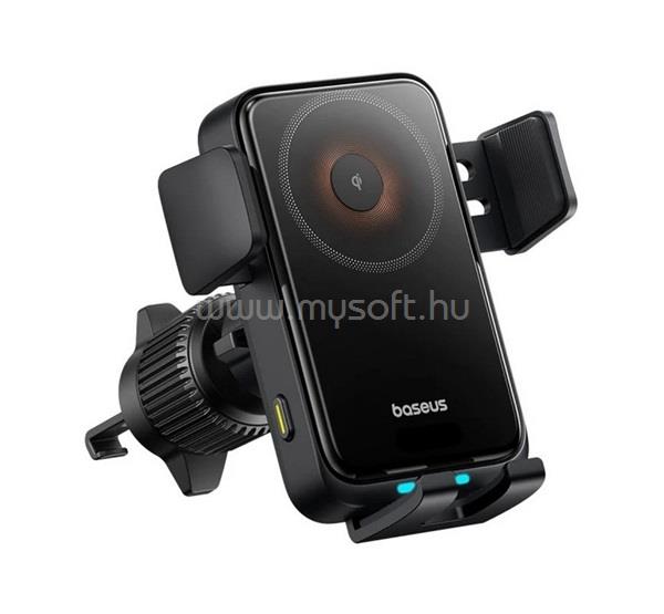 BASEUS WISDOM PRO autós tartó szellőzőre, 4.7-7.2" méret, FEKETE