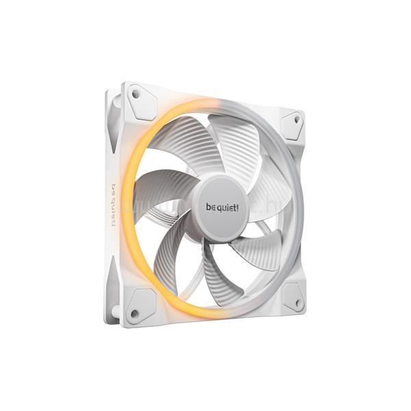 BE QUIET! Cooler 12cm - LIGHT WINGS 140mm PWM Reverse White (RGB, 1300rpm, 25,5dB, fehér)