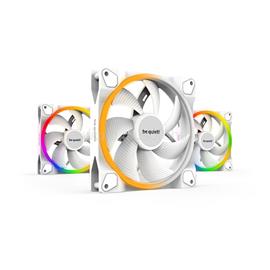 BE QUIET! Cooler 14cm - LIGHT WINGS WHITE 140mm PWM Triple Pack (RGB, 1700rpm, 20,6dB, fehér) BL102 small