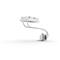 BE QUIET! CPU Water Cooler - LIGHT LOOP IO LCD 240mm White (2x120mm, cső hossza: 400mm, fehér) BW035 small