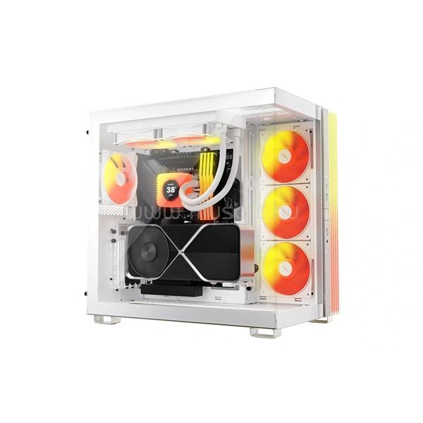 BE QUIET! CPU Water Cooler - LIGHT LOOP IO LCD 240mm White (2x120mm, cső hossza: 400mm, fehér)