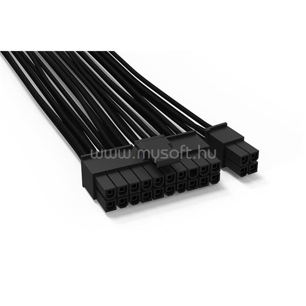 BE QUIET! Kábel - MB Power Cable CB-6620 (20+4 pin, 1 csatlakozó, erenként harisnyázott, 61 cm, fekete)