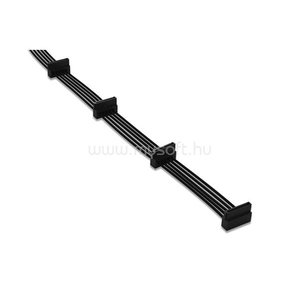 BE QUIET! Kábel - S-ATA Power Cable CS-3640 (SATA, 4 csatlakozó, erenként harisnyázott, 60 cm, fekete)