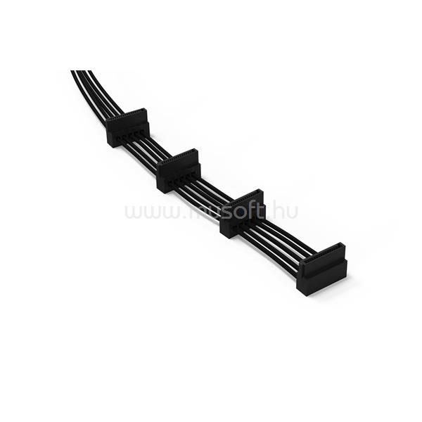 BE QUIET! Kábel - S-ATA Power Cable CS-6740 (SATA, 4 csatlakozó, erenként harisnyázott, 72 cm, fekete)