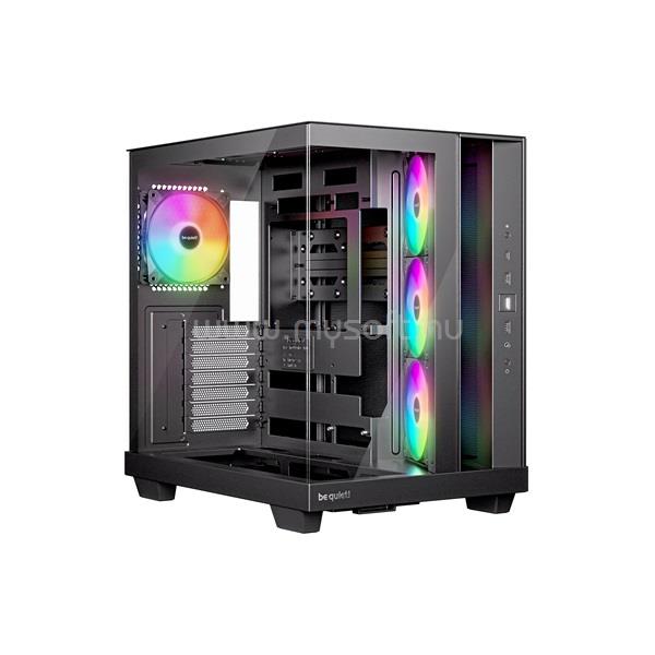 BE QUIET! LIGHT BASE 500 LX fekete (táp nélküli) ablakos ATX ház