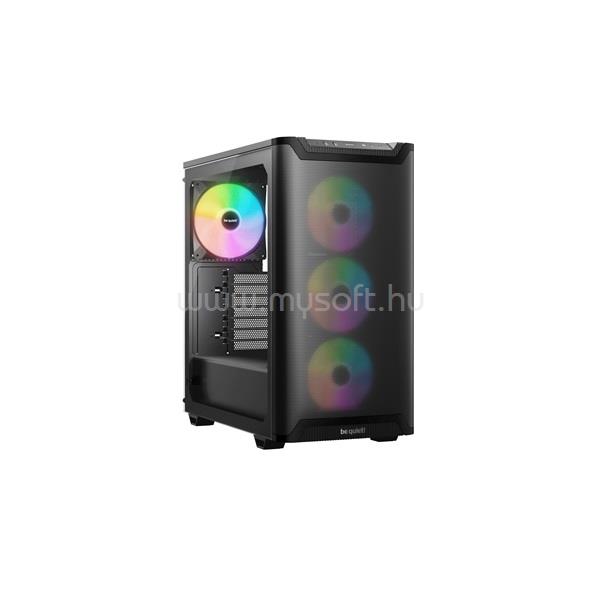 BE QUIET! Pure Base 501 LX Black fekete (táp nélküli) ablakos ATX ház