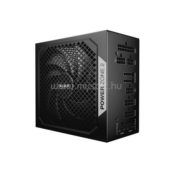 BE QUIET! Tápegység 1200W - POWER ZONE 2 (80+ Platinum, ATX3.1, moduláris, félpasszív ventilátor, fekete)