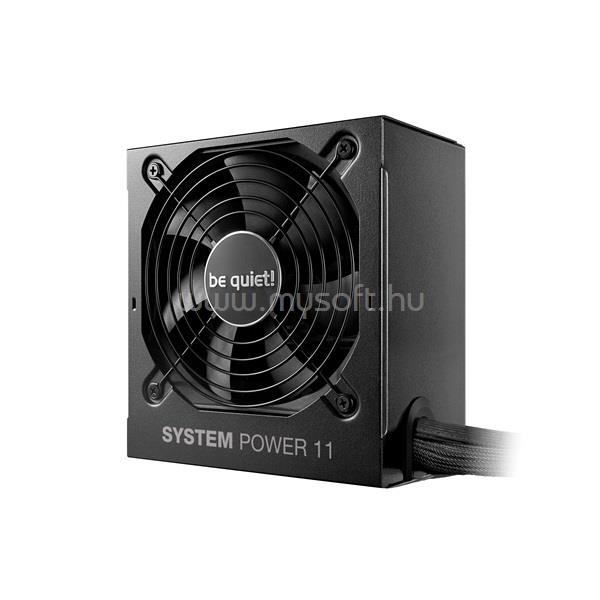 BE QUIET! Tápegység 450W - SYSTEM POWER 11 (80+ Bronze, ATX3.1, PCIe5.1, fekete)