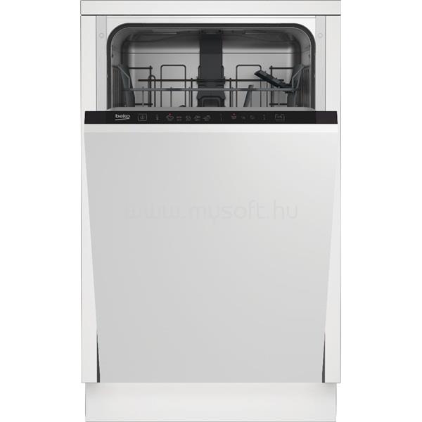 BEKO DIS35025 beépíthető keskeny 10 terítékes mosogatógép