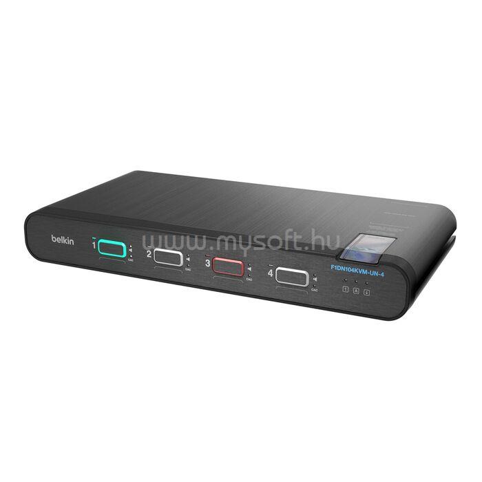 BELKIN 4P SNGL HEAD DP/HDMI TO DP/HDMI VIDEO SECURE DT KVM SWITCH PP4.0 IN