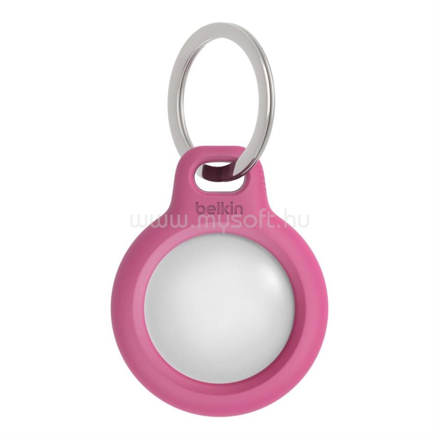 BELKIN AirTag tartó kulcskarikával pink
