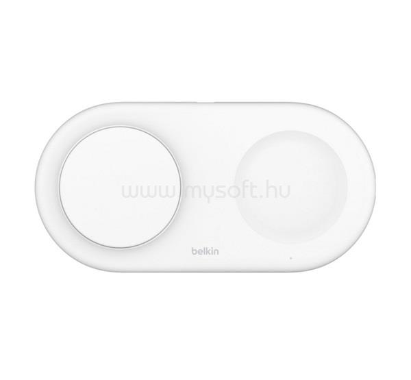 BELKIN asztali töltő 2in1 15W, Qi2, FEHÉR