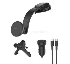 BELKIN BELKIN autós tartó 27W, Qi2 + autós töltő + Type-C kábel, FEKETE WIC012HQBK small