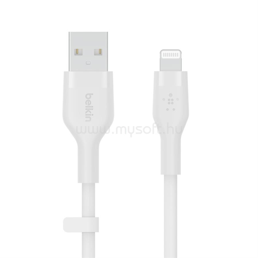BELKIN BOOST CHARGE Flex Silicone cable USB-A to Lightning - 3M - White