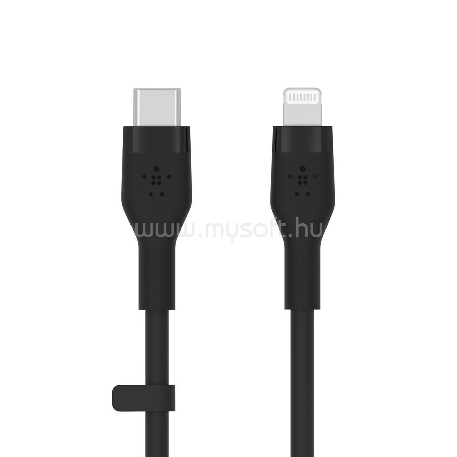 BELKIN BOOST CHARGE Flex Silicone cable USB-C to Lightning - 3M - Black