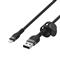 BELKIN BOOST CHARGE PRO Flex USB-A to LTG, Braided Silicone Cable - 1M - Black CAA010bt1MBK small
