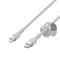 BELKIN BOOST CHARGE PRO Flex USB-C to LTG, Braided Silicone Cable - 1M - White CAA011bt1MWH small