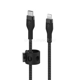 BELKIN BOOST CHARGE PRO Flex USB-C to LTG, Braided Silicone Cable - 3M - Black CAA011bt3MBK small
