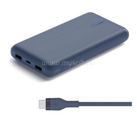 BELKIN BELKIN BOOST CHARGE vésztöltő 2 USB+Type-C aljzat 20000mAh, gyorstöltő + Type-C kábel, SÖTÉTKÉK BPB012BTBL small