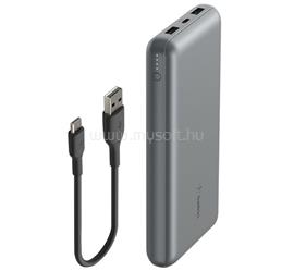 BELKIN BELKIN BOOST CHARGE vésztöltő 2 USB+Type-C aljzat 20000mAh, gyorstöltő + Type-C kábel, SÖTÉTSZÜRKE BPB012BTGY small