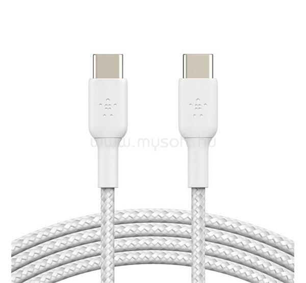 BELKIN BELKIN BoostCharge adatkábel Type-C - Type-C, 200cm, FEHÉR