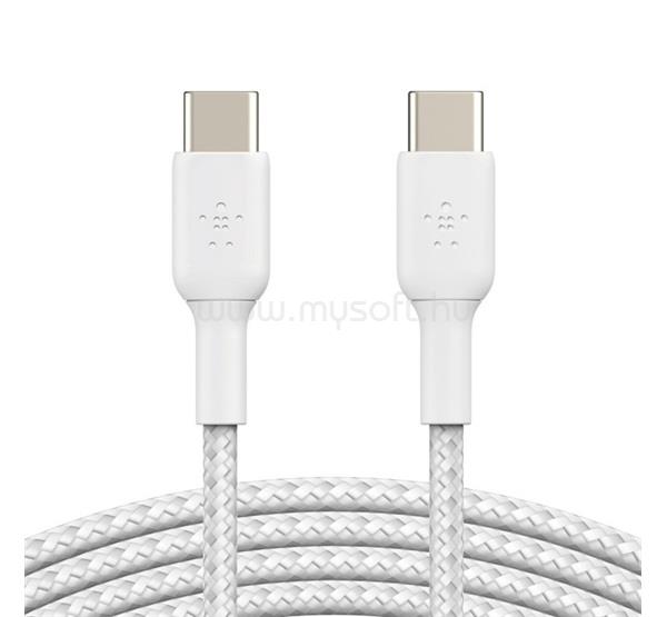 BELKIN BELKIN BOOSTCHARGE adatkábel Type-C - Type-C, 100cm, FEHÉR
