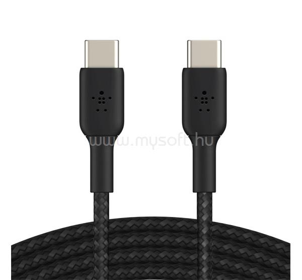 BELKIN BELKIN BOOSTCHARGE adatkábel Type-C - Type-C, 100cm, FEKETE