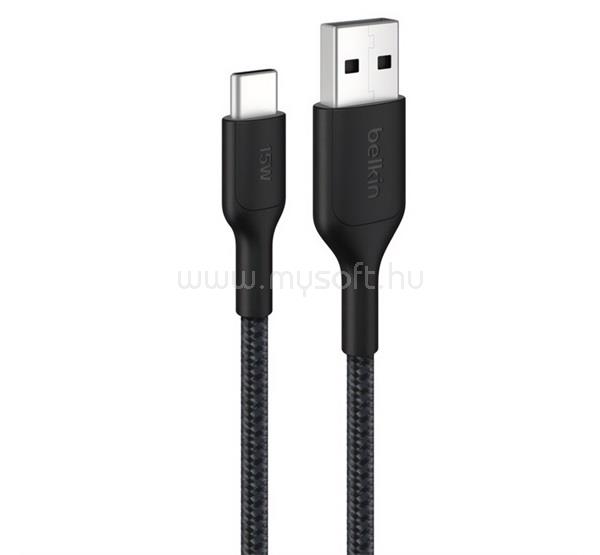 BELKIN BELKIN BoostCharge adatkábel USB - Type-C, 200cm, FEKETE