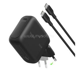 BELKIN BELKIN BoostCharge hálózati töltő Type-C aljzat 100W, PD gyorstöltő + Type-C kábel, FEKETE WCH025KQ1.5BKB6 small