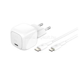 BELKIN BELKIN BOOSTCHARGE hálózati töltő Type-C aljzat 30W, PD gyorstöltő 3.0 + lightning kábel, FEHÉR WCA008KQ1MWH-B5 small