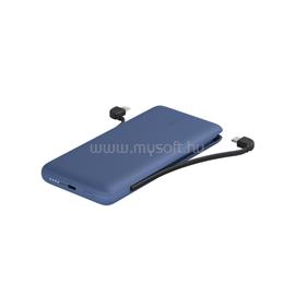 BELKIN BoostCharge Plus 10000 mAh USB-C Power Bank with Integrated Cables (kék) BPB006BTBLU small