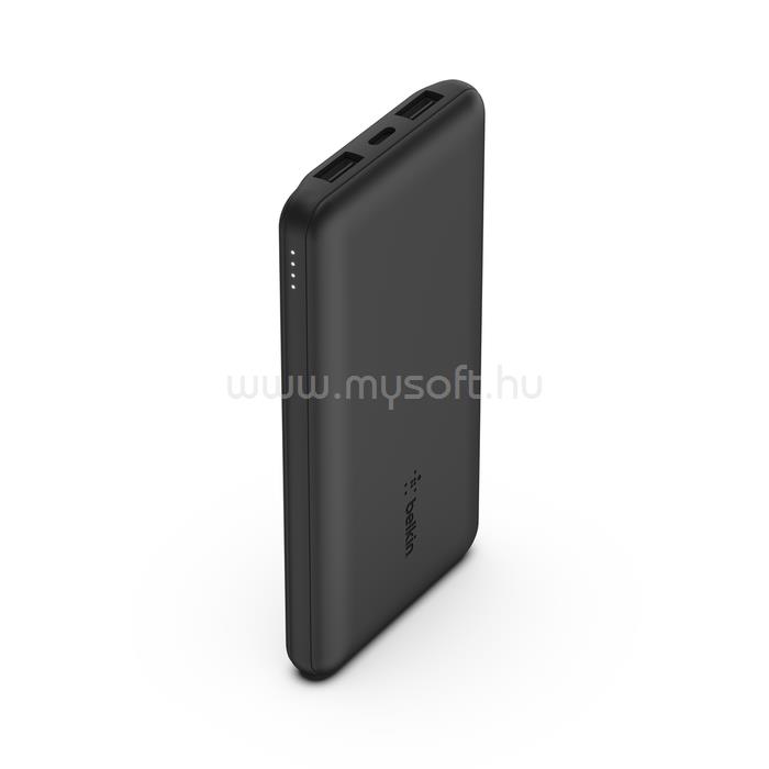 BELKIN BELKIN BOOST CHARGE vésztöltő 2 USB+Type-C aljzat 10000mAh, gyorstöltő + Type-C kábel, FEKETE