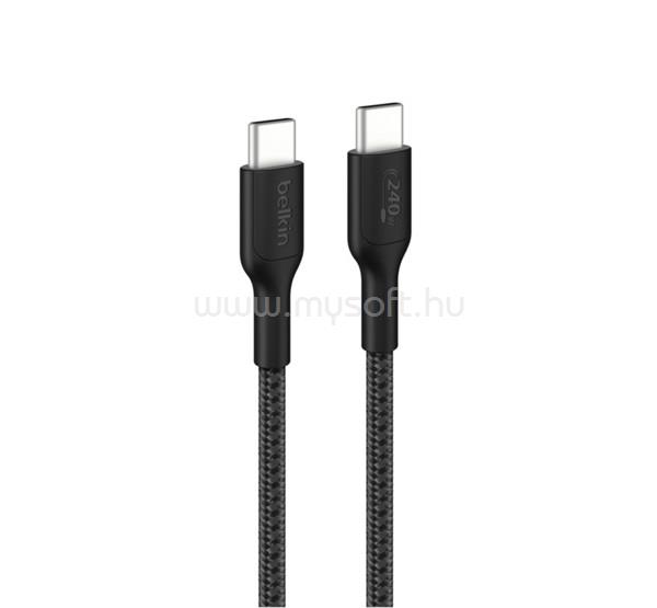 BELKIN BELKIN BOOSTCHARGE PRO adatkábel Type-C - Type-C, 100cm, FEKETE