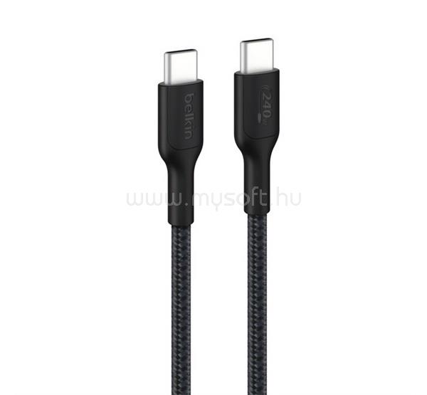 BELKIN BELKIN BoostCharge Pro adatkábel Type-C - Type-C, 200cm, FEKETE