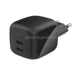 BELKIN BELKIN BOOSTCHARGE PRO hálózati töltő 2 Type-C aljzat 50W, PD gyorstöltő, FEKETE WCH019KQBK small