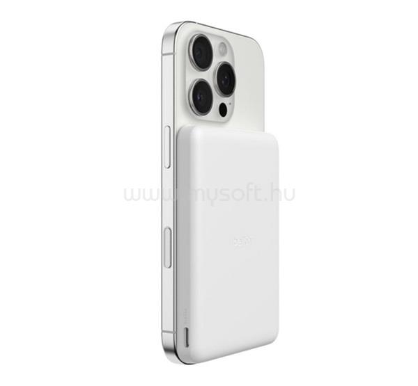 BELKIN BELKIN BOOSTCHARGE vésztöltő Type-C aljzat 5000mAh, wireless, FEHÉR