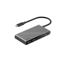 BELKIN Type-C HUB 5in1 elosztó, 20cm, SZÜRKE AVC022HQSGY small