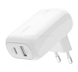 BELKIN BELKIN DUAL hálózati töltő USB+Type-C aljzat 42W, PD gyorstöltő 3.0, FEHÉR WCB009VFWH small