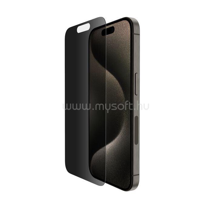 BELKIN TemperedGlass Privacy iPhone 15 Pro kijelzővédő (SFA109EC)