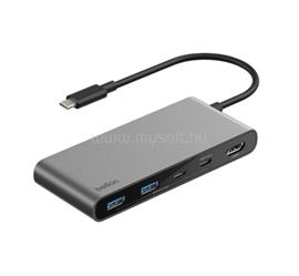 BELKIN BELKIN Type-C HUB 7in1 elosztó, 20cm, SZÜRKE AVC023HQSGY small