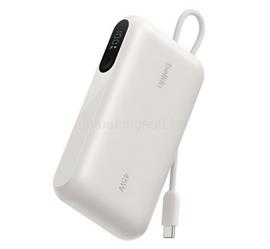 BELKIN BELKIN ULTRACHARGE vésztöltő Type-C aljzat 10000mAh, LED kijelző + fix Type-C kábel, FEHÉR BPB029HQSA small